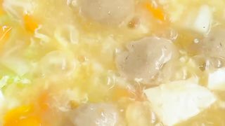 vegetable egg tofu meatball