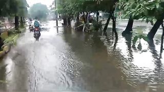 Just a Brief Rain Residential Highway Flooded