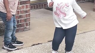 The mom most be a dancer