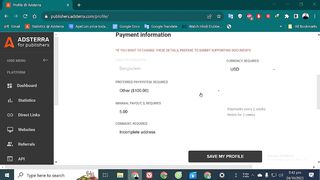 How To Setup Payment Method in Adsterra _ Adsterra Payment Method Add Bangla [Updated]
