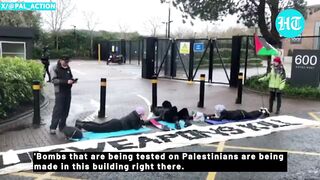 Pro-Palestine Protesters Blockade Israel-linked Arms Factory In UK; ‘UK Weapons Kill…’ _ Watch (1).