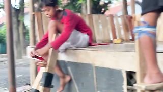He Plays Long Legs Embarrassed |Wow||