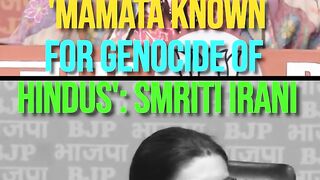 'Mamata Known For Genocide Of Hindus'_ Smriti Irani On Sandeshkhali Violence.