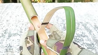 name New Slingshots with Bamboo #diy #shorts.
