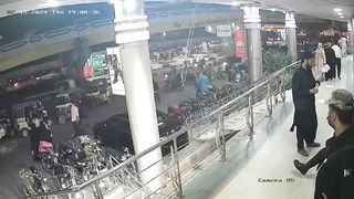 At Millinium Mall Two Dacoit opens Fire on Car (Black Car)