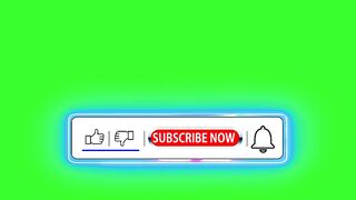 Like Subscribe and Get Notified Green Screen Button no copyright free download