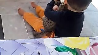 Cat loves