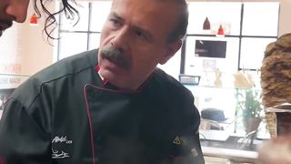 Keeping a clean grill is a must Shorts ChefsDoor Halal Shawarma Arab Food CairoMississauga