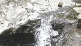 The beauty of waterfalls with drinkable water in Indonesia