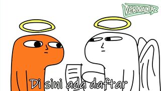Animasi Lucu. Ketika Malaikat Maut Salah Cabut Nyawa