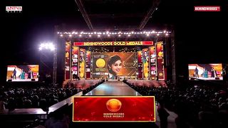 Kritishetty Dance Moves For Bullet Song at Behindwoods Goldmedals _ The Warriorr Movie.