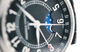 Detailed wrist watch while working