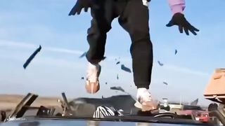 Very dangerous and spectacular stunts