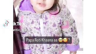 Listen little child talk to him papa