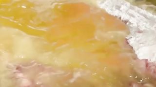 Yummy big fish and squid cooking viral