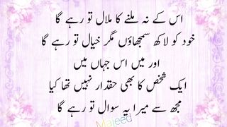 اس کے نہ ملنے کا ملال تو رھے گا