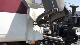 Jokes with garbage containers