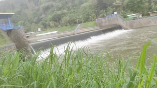The beauty of the Tajum Dam in Indonesia