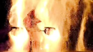 Spectacular fire show