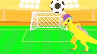 Explore and Play at Dino World- Play Football and Brush T-Rex’s Teeth- Pinkfong Dino World