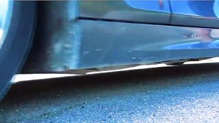 Esmagando coisas crocantes e macias de carro! CARRO DE EXPERIÊNCIA vs Mármores