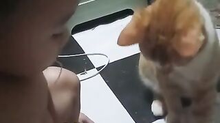 Our funny cat