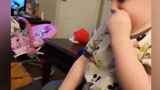 Funniest Baby Moment! Baby Make Big FART Sound Like Bomb