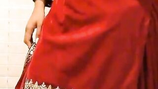Red fancy wedding dress designs