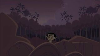 Akhirnya Mr. Bean bertemu dengan rombongan penumpang  lainnya