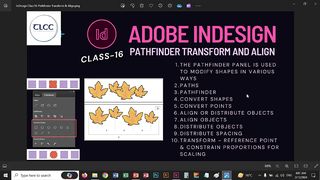 16 InDesign Pathfinder Transform & Align Live Class | TLCC