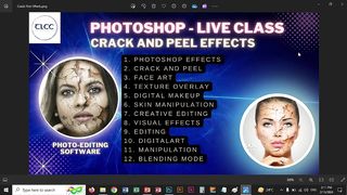 Photoshop Crack and Peel Effects Live Class | TLCC
