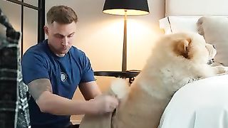 Fashion show. Men and Dog. Must Watch