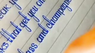 Most beautiful hand writing in the world