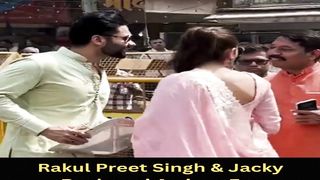 Rakul Preet Singh & Jacky Baghnani at Siddhivinayak Temple Viral Masti Bollywood
