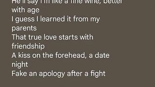 Lyrics to "LIKE MY FATHER" BY JAX