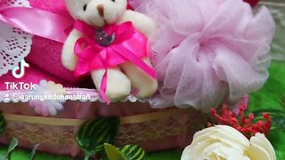 Hantaran pernikahan handuk Bentuk Love