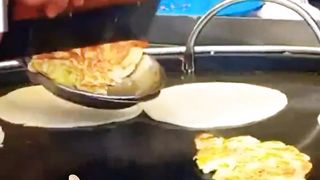 Desi Anda Paratha Making...