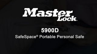 Master Lock Personal Safe, Set Your Own Combination Portable SafeSpace®, 9-17/32 in. Wide, Pink, 5900DPNK