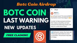 Warning ⚠️ Botc Coin Recovery Process A to Z Limited Time Offer Don't Miss Botc Coin New Updates