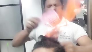 funny hair cutting