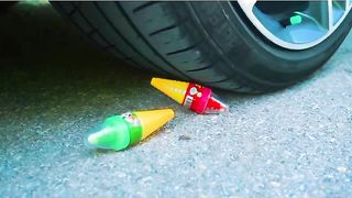 Esmagando coisas crocantes e macias de carro! EXPERIMENT CAR vs COCA COLA, FANTA, MIRINDA, PEPSI, 7UP