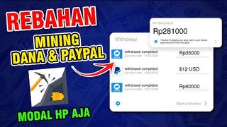 MAKE MONEY ONLINE : Mining Saldo DANA dan PAYPAL - Aplikasi Penghasil Uang Tercepat, Game Penghasil UANG 2024.