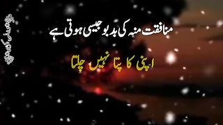 Munafiqat munh ki badbo jaise hai
