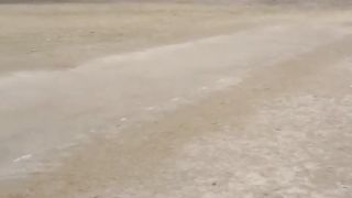 Morning Rain Before cricket match in hmc warrior cricket ground