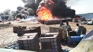 Fire at sea ???????? ⛵⛵????????????