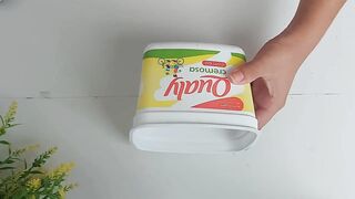Artezanato com pote de margarina