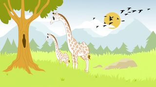 GIRAFAS EM 3D ANIMADAS