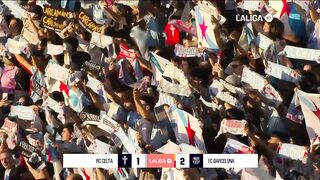 Summary of the Celta Vigo and Barcelona match (1-2)  Stage 25 - Spanish League