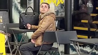 Water spray on stranger????