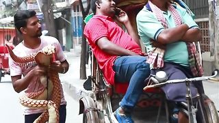 KING COBRA SNAKE PRANK ON PUBLIC Part 55 ! EMTIAZ BHUYAN#Shorts